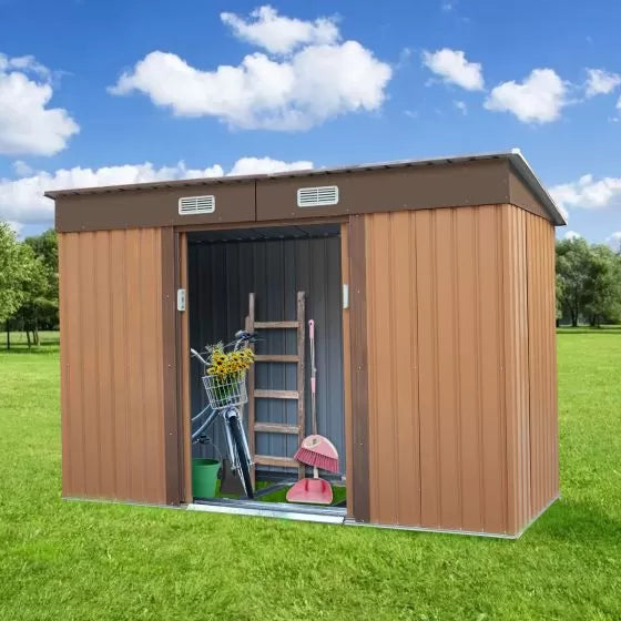 Metal Outdoor Storage Shed - (9' Width x 4' Depth) - Sheds For Space