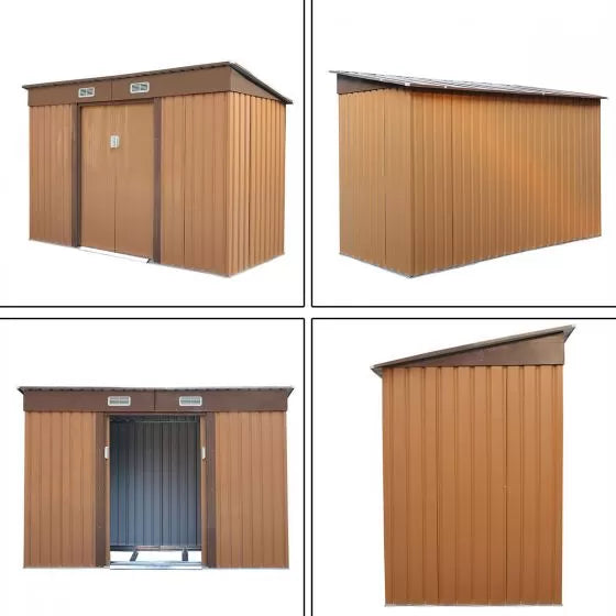 Metal Outdoor Storage Shed - (9' Width x 4' Depth) - Sheds For Space