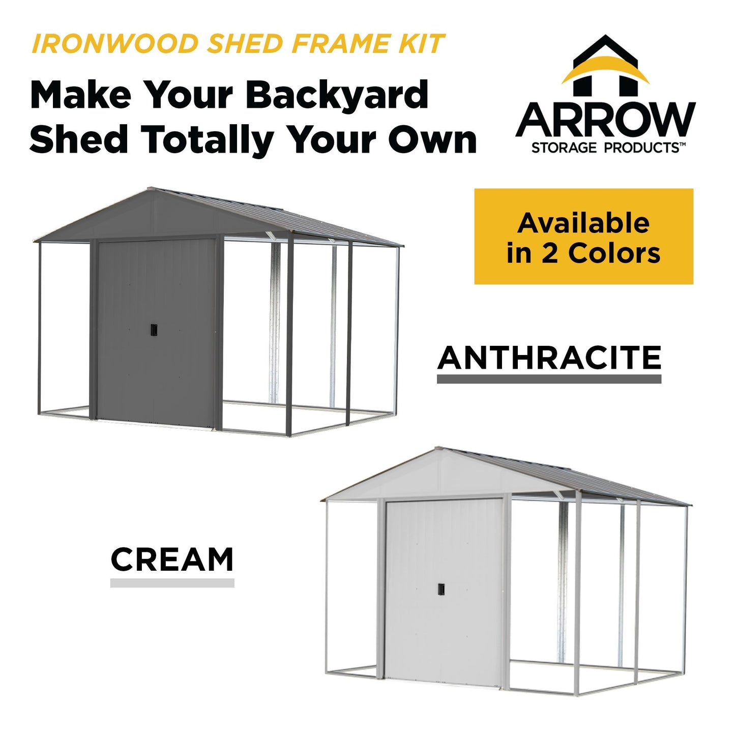 Ironwood Shed Frame Kit 10' Width x 8' Depth - Sheds For Space