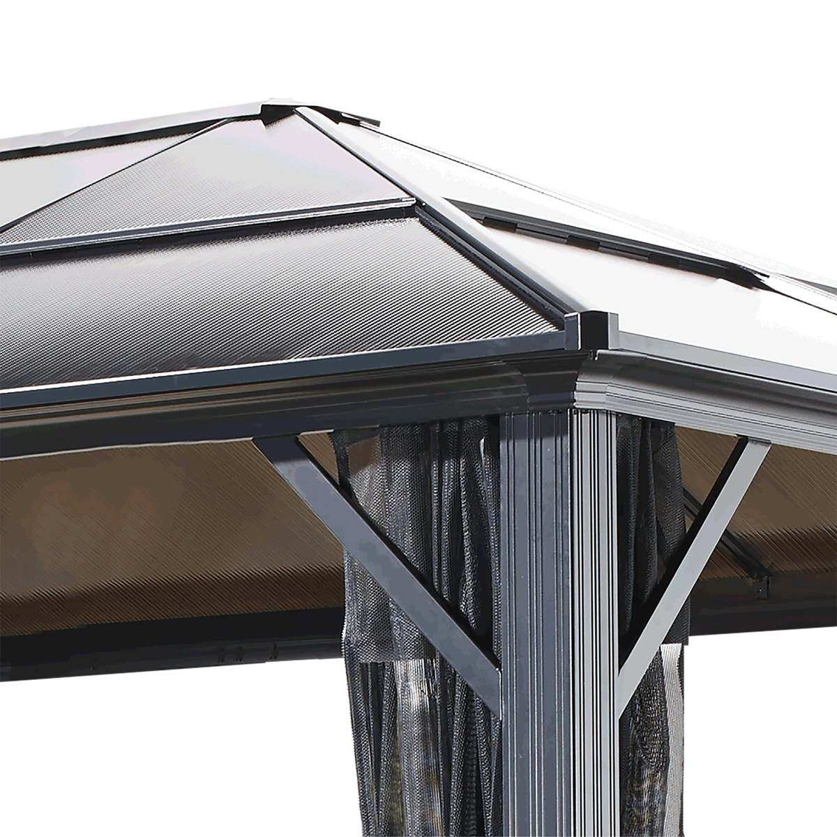 Meridien Hardtop Gazebo 10x10, 10x12, 10x14, 12x16 - Sheds For Space