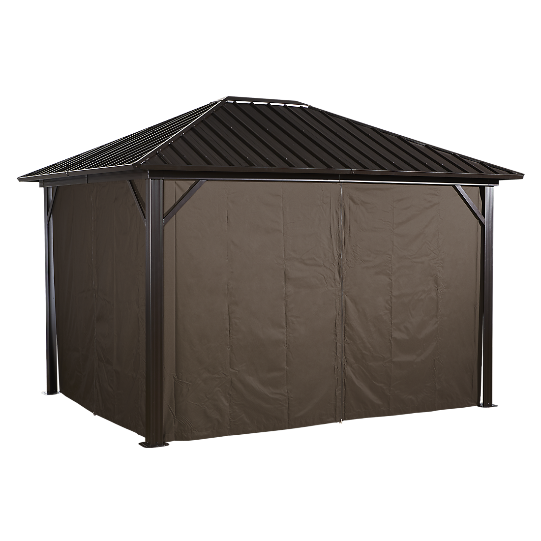 Curtains for Genova Gazebo, 10x10, 10x12, 10x14, 12x12, 12x16 (Gazebo Not Included) - Sheds For Space