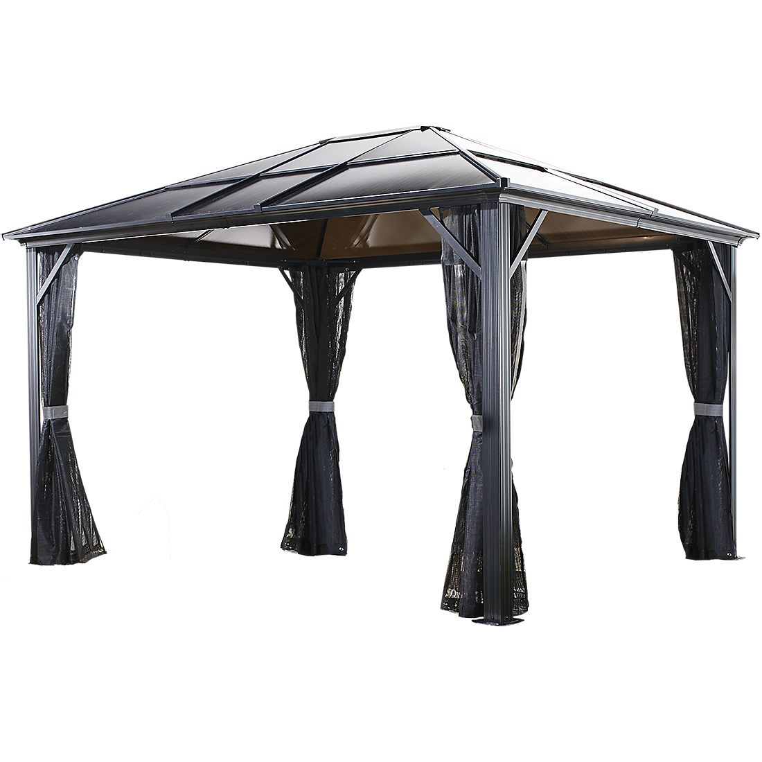 Meridien Hardtop Gazebo 10x10, 10x12, 10x14, 12x16 - Sheds For Space