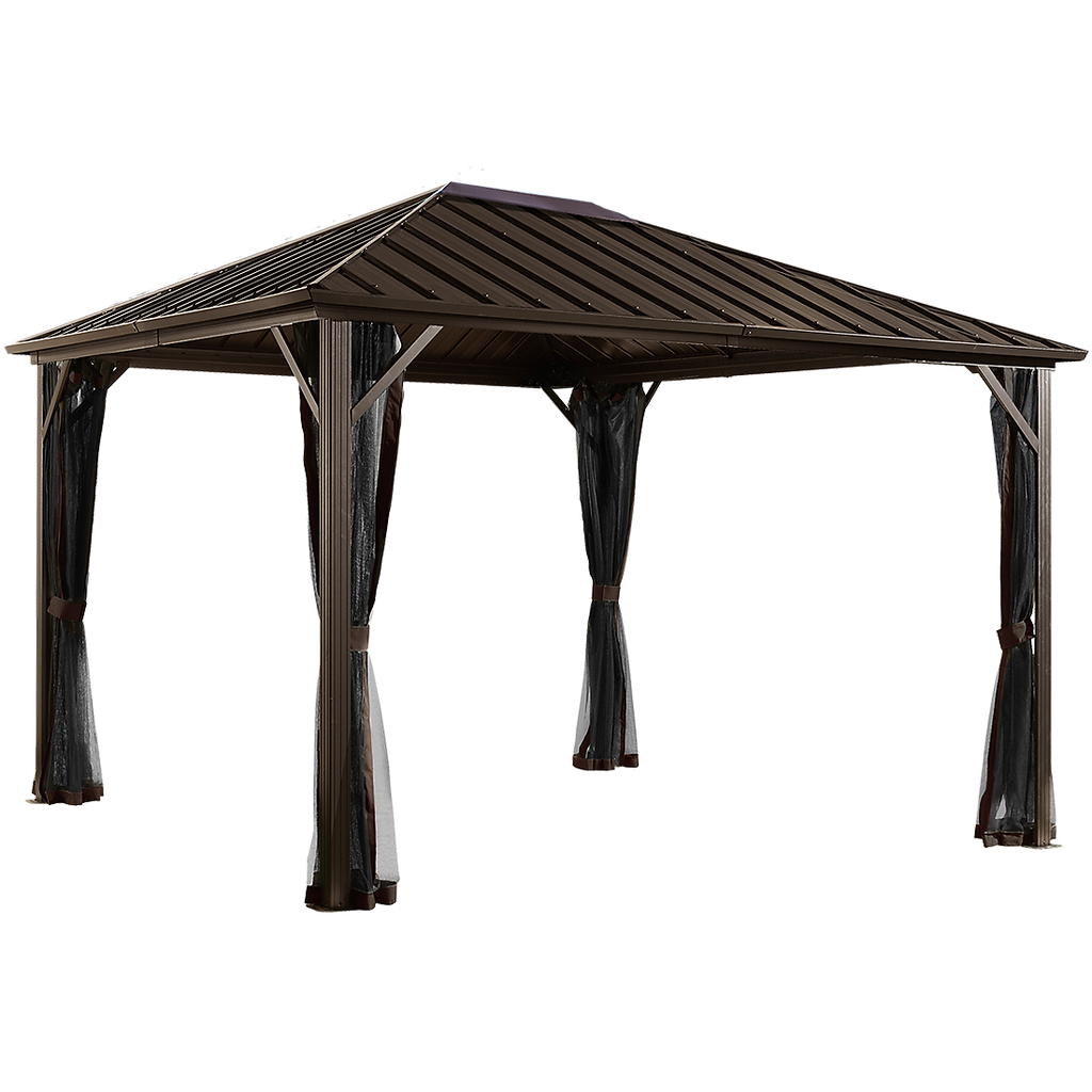 Dakota Hardtop Gazebo 8x8, 10x10, and 10x12 - Sheds For Space