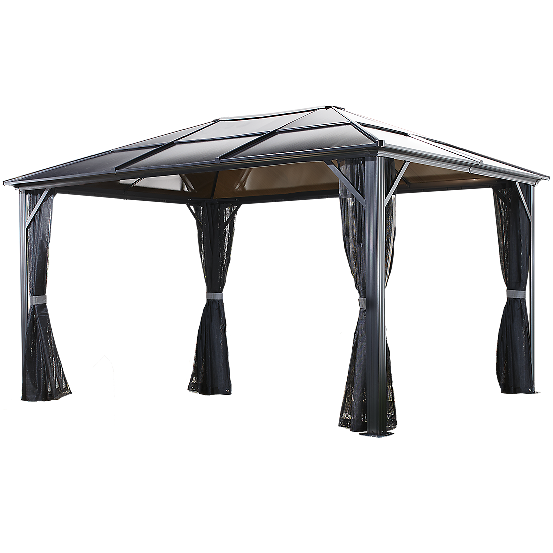 Meridien Hardtop Gazebo 10x10, 10x12, 10x14, 12x16 - Sheds For Space