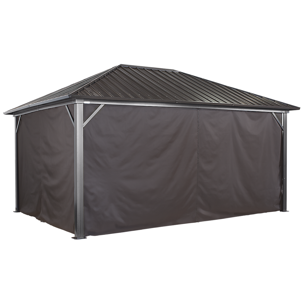 Curtains for Genova Gazebo, 10x10, 10x12, 10x14, 12x12, 12x16 (Gazebo Not Included) - Sheds For Space