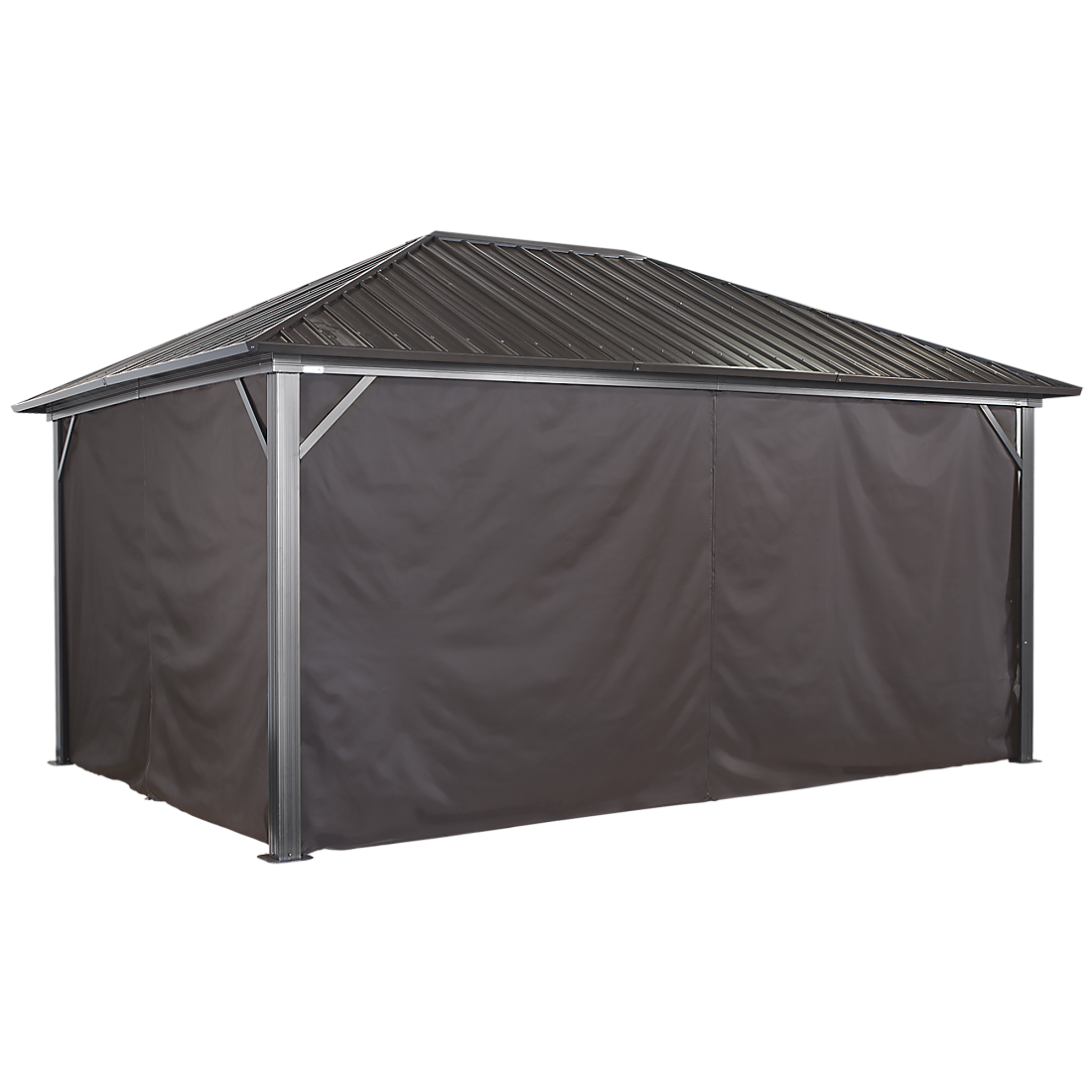 Curtains for Genova Gazebo, 10x10, 10x12, 10x14, 12x12, 12x16 (Gazebo Not Included) - Sheds For Space