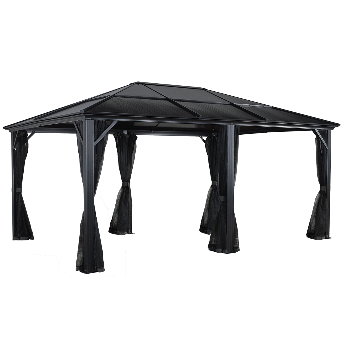 Meridien Hardtop Gazebo 10x10, 10x12, 10x14, 12x16 - Sheds For Space