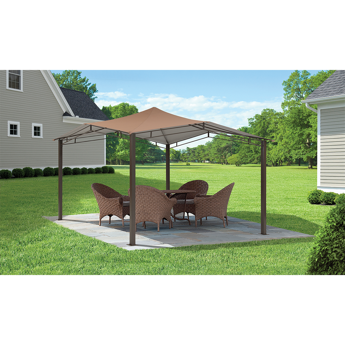 Sequoia Gazebo, 12 ft. x 12 ft. Bronze - Sheds For Space