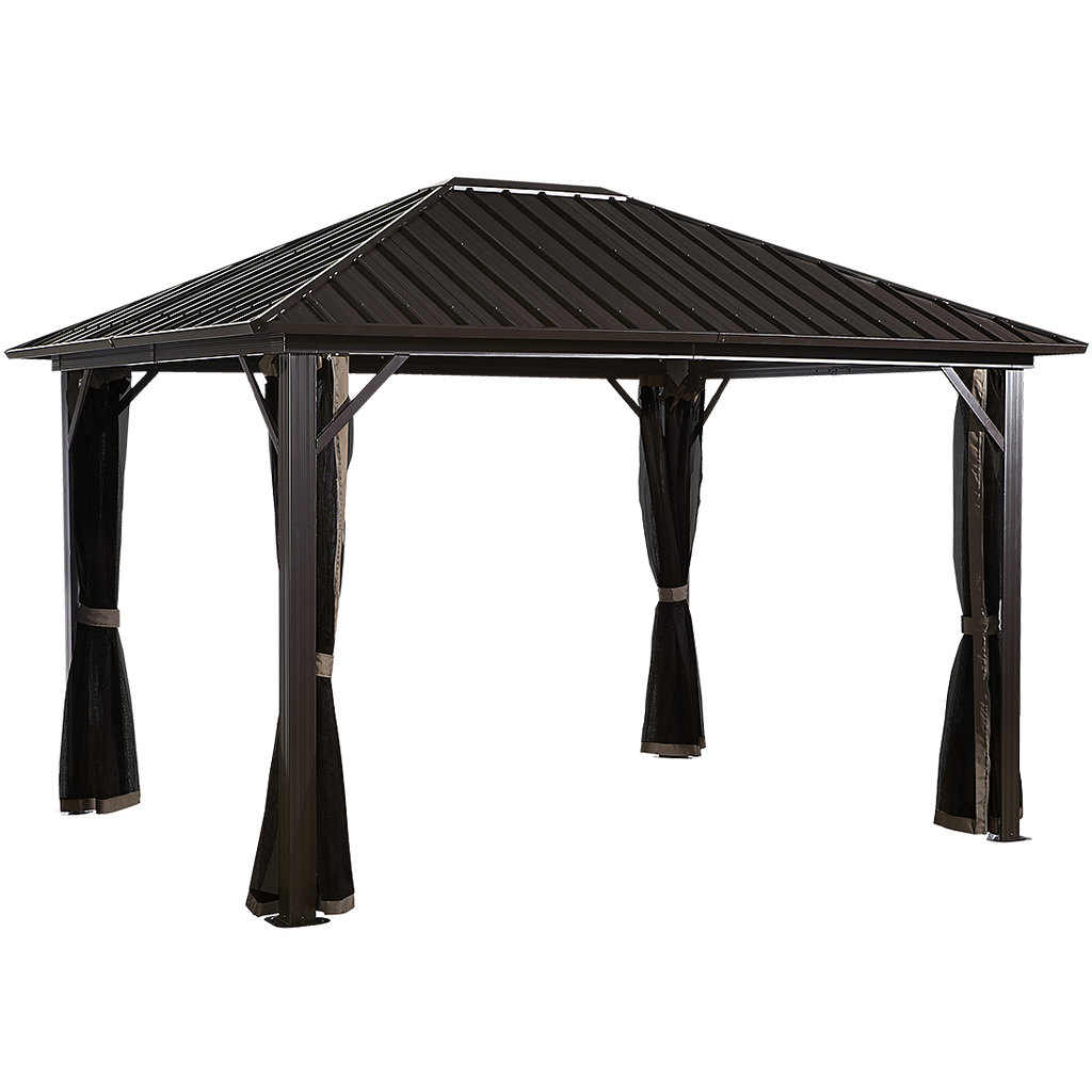 Genova Hardtop Gazebo, 10x10, 10x12, 10x14, 12x14, 12x16 - Sheds For Space