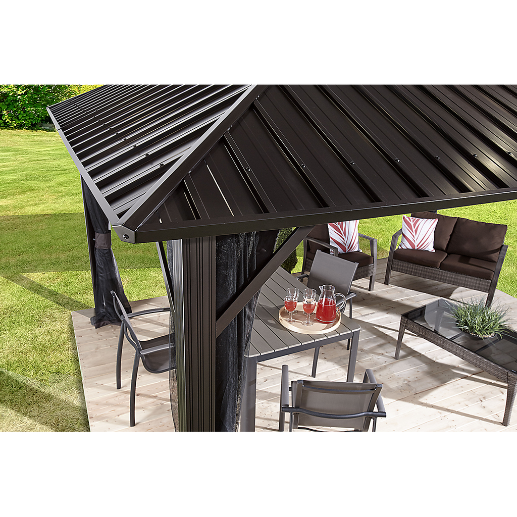 Genova Hardtop Gazebo, 10x10, 10x12, 10x14, 12x14, 12x16 - Sheds For Space