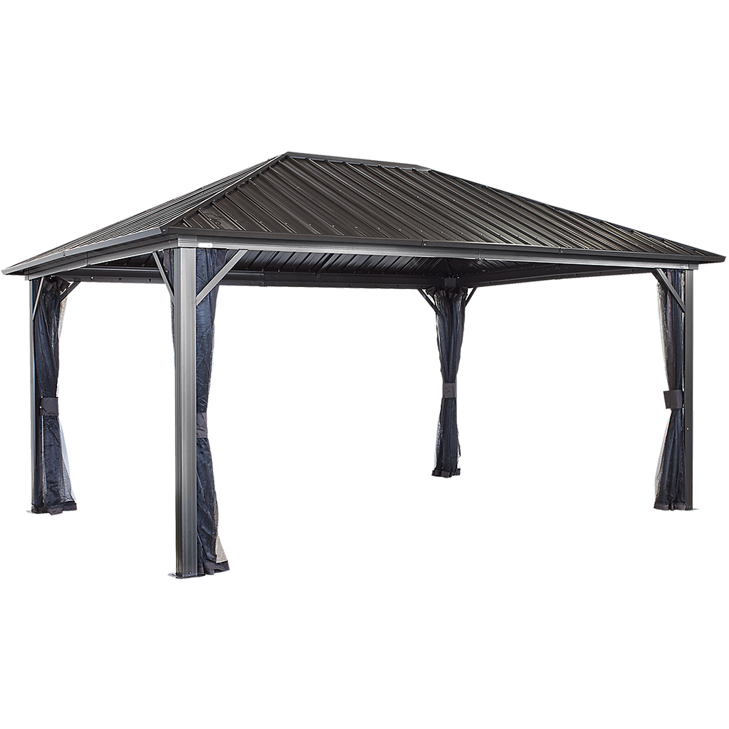 Genova Hardtop Gazebo, 10x10, 10x12, 10x14, 12x14, 12x16 - Sheds For Space