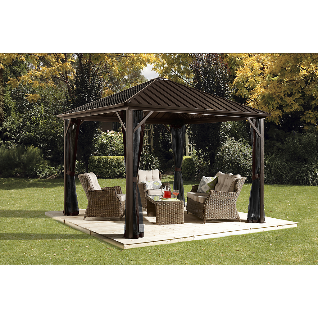 Dakota Hardtop Gazebo 8x8, 10x10, and 10x12 - Sheds For Space