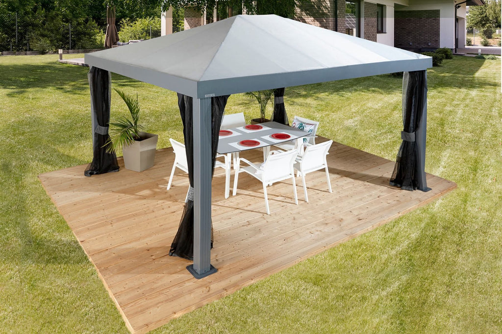 "Monteserra" Gazebo 10x12 ft.  (Fabric Roof) - Sheds For Space