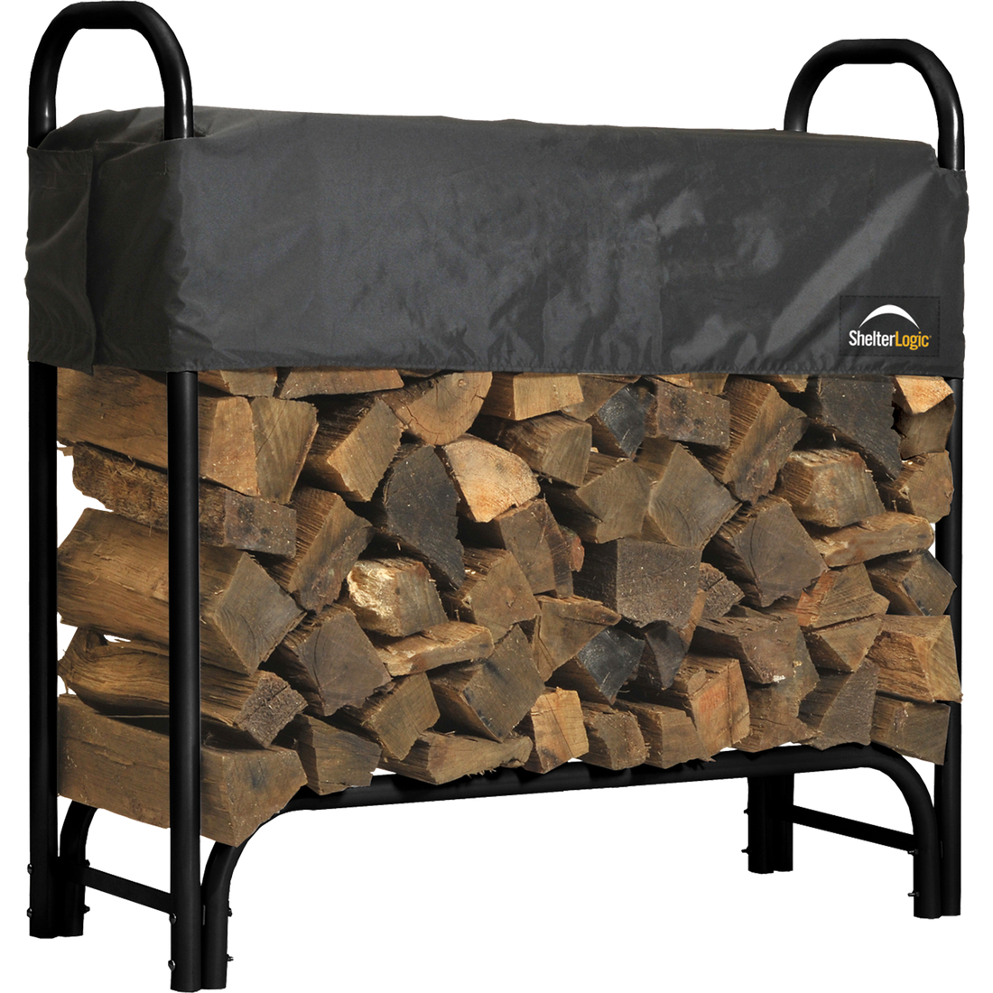 HD Firewood Rack with Cover 4 ft. - Sheds For Space