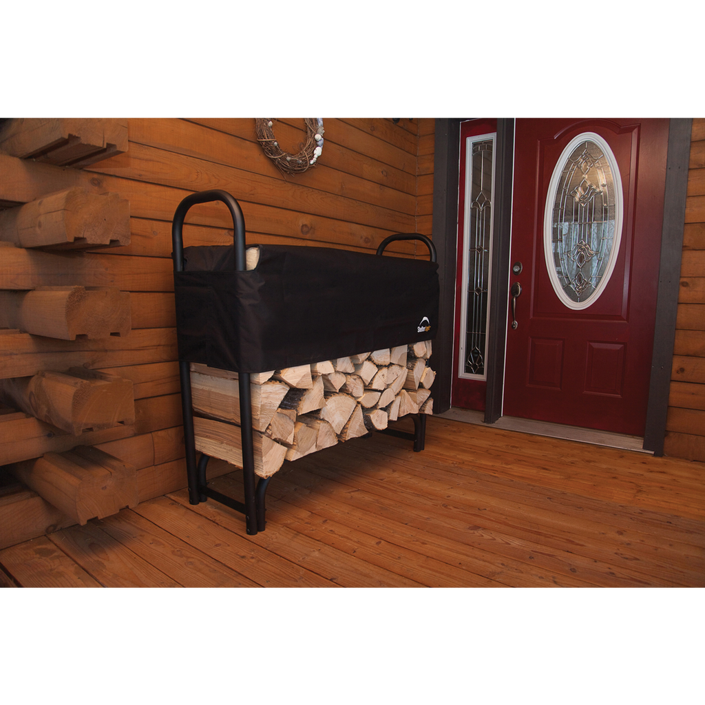 HD Firewood Rack with Cover 4 ft. - Sheds For Space