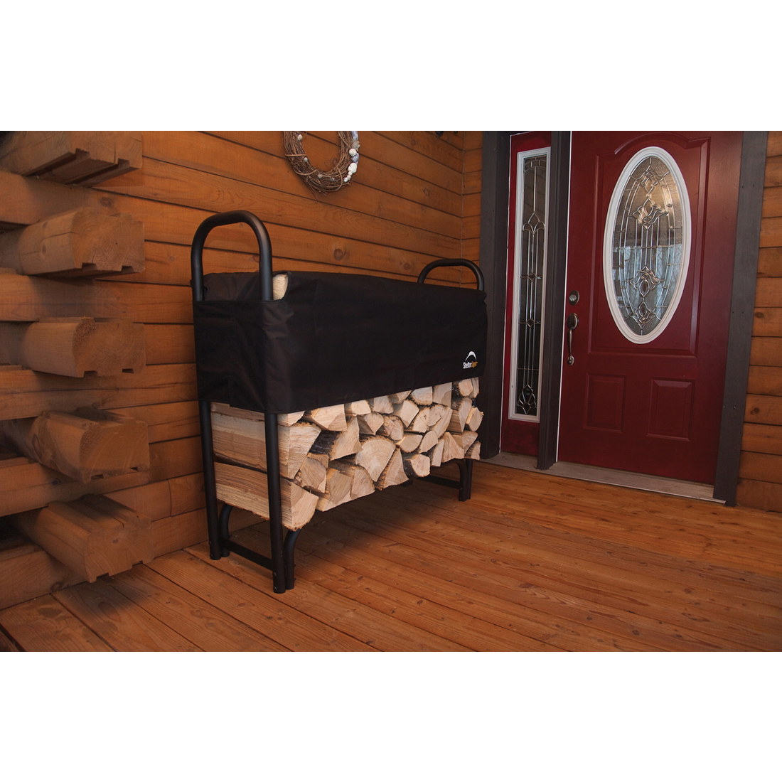 HD Firewood Rack with Cover 4 ft. - Sheds For Space