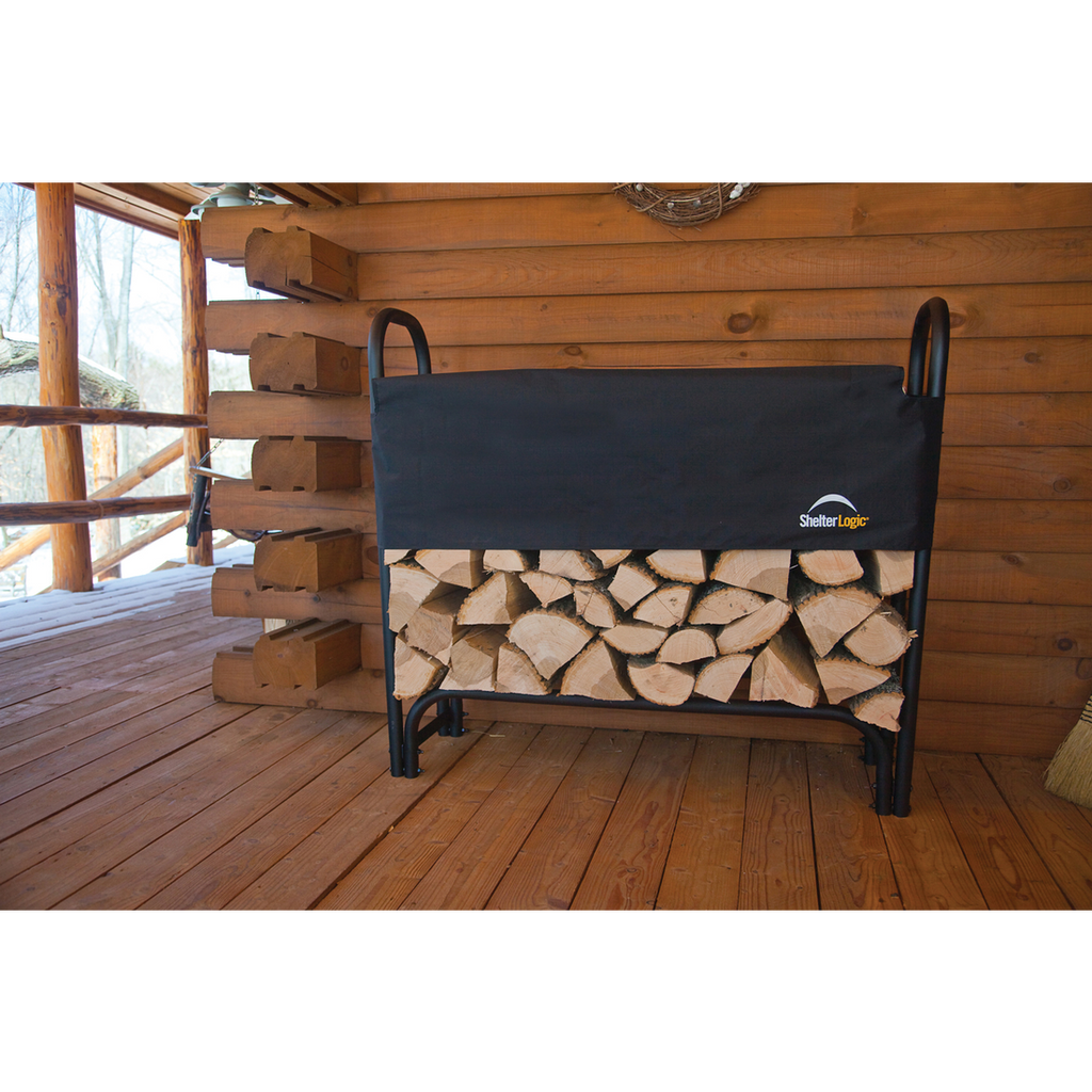 HD Firewood Rack with Cover 4 ft. - Sheds For Space