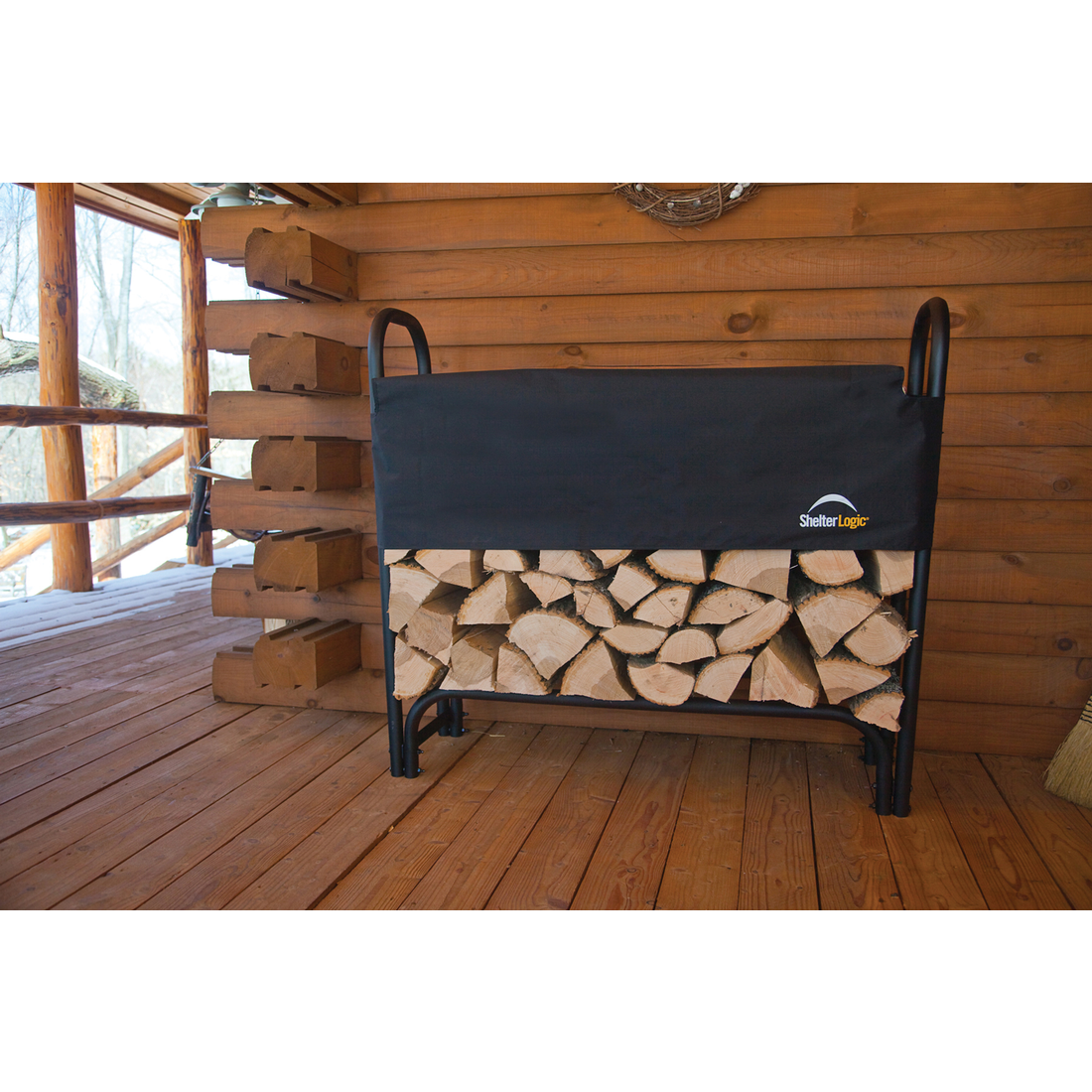 HD Firewood Rack with Cover 4 ft. - Sheds For Space