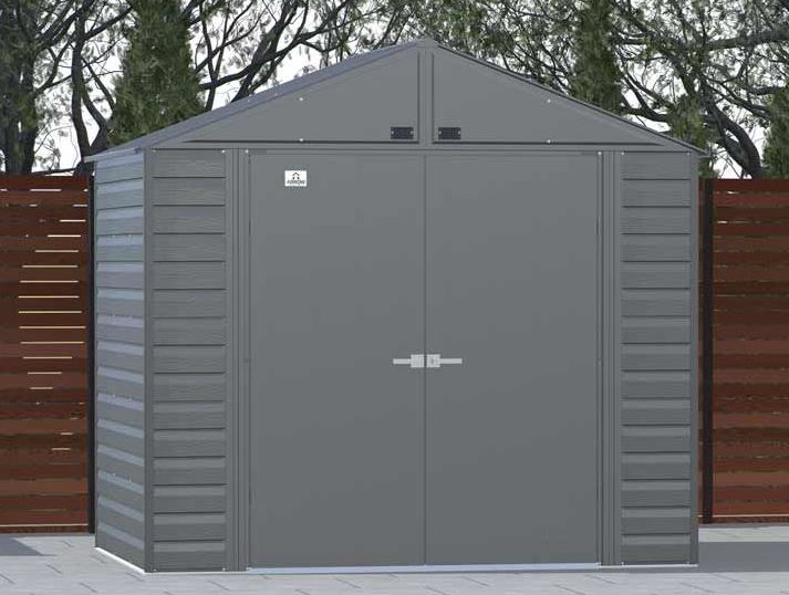 Arrow Select Steel Storage Shed, 8' Width x 6' Depth - Sheds For Space