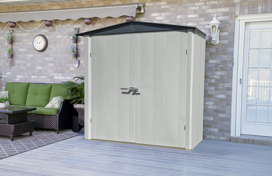 Spacemaker Patio Steel Storage Shed, 6' Width x 3' Depth - Sheds For Space