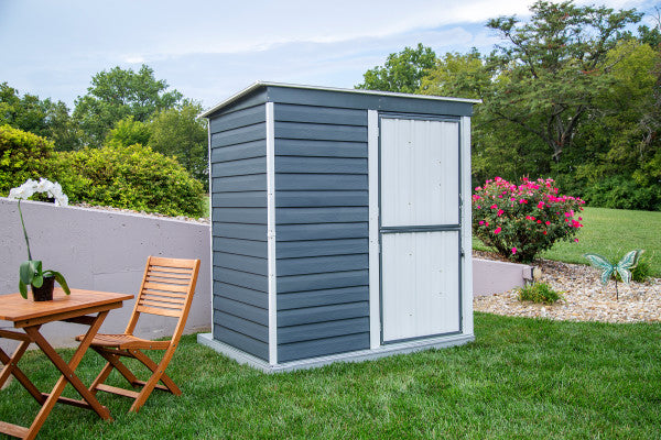 Arrow Shed-in-a-Box™ Steel Storage Shed 6' Width x 4' Depth - Sheds For Space