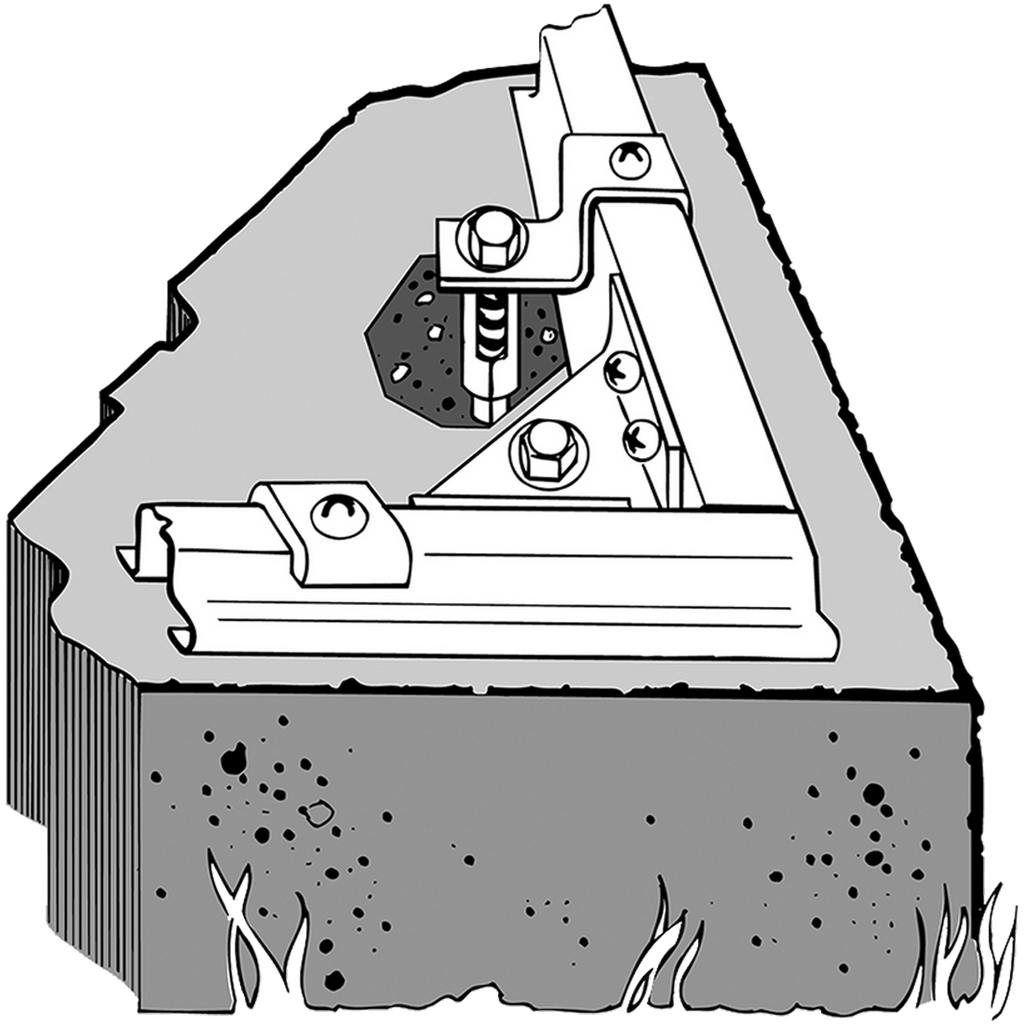 Concrete Anchor (Clips & Shields) Highly Recommended - Sheds For Space