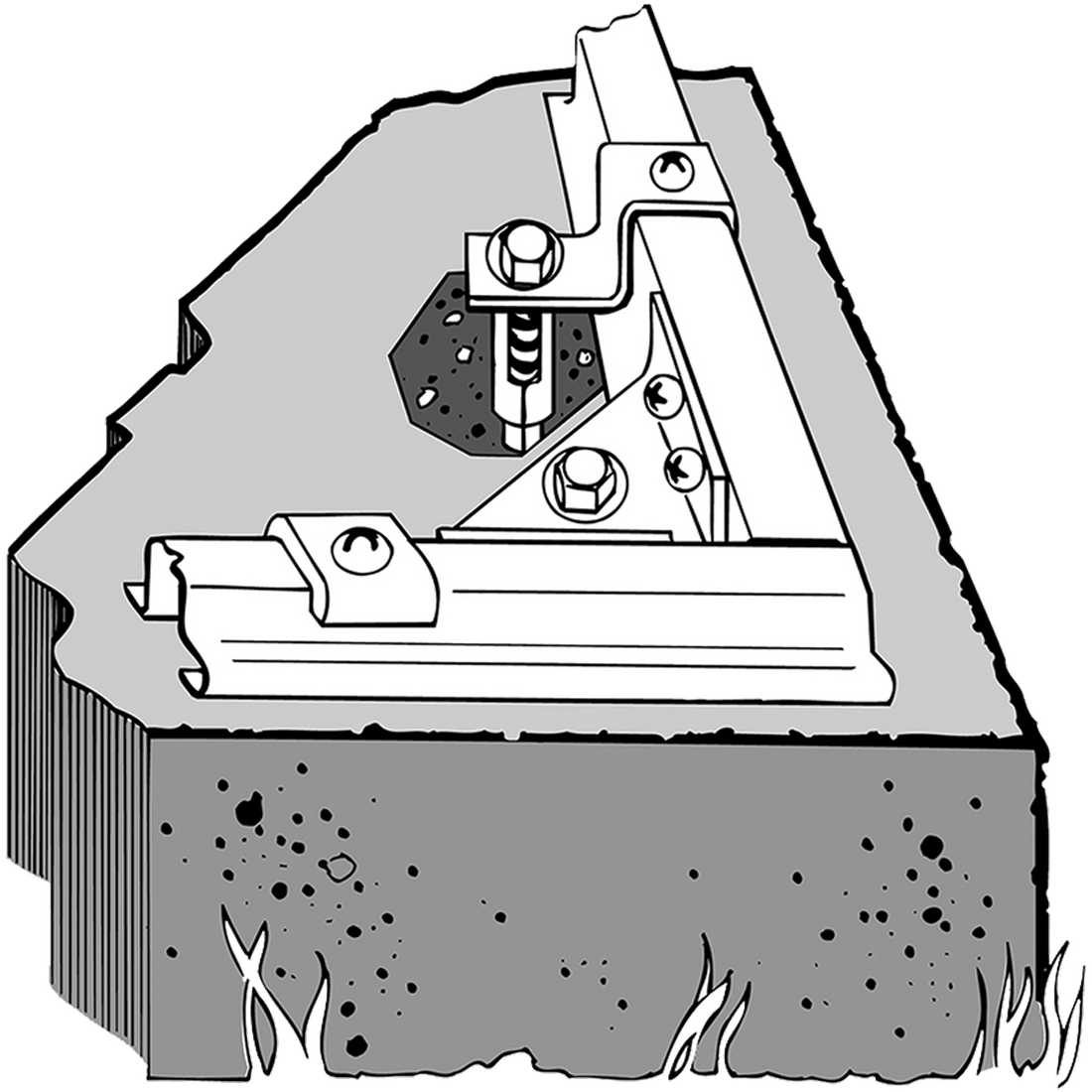 Concrete Anchor (Clips & Shields) Highly Recommended - Sheds For Space