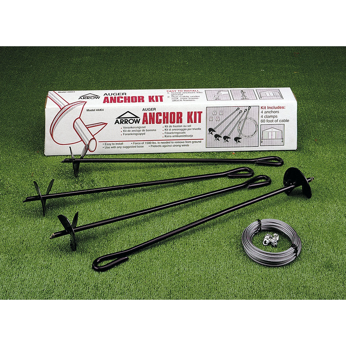 Earth Anchor (Auger & Cable) Highly Recommended - Sheds For Space