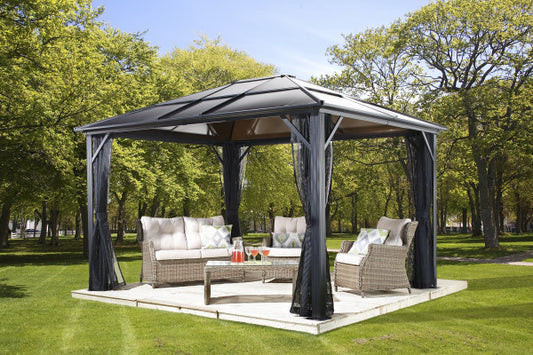 Meridien Hardtop Gazebo 10x10, 10x12, 10x14, 12x16 - Sheds For Space