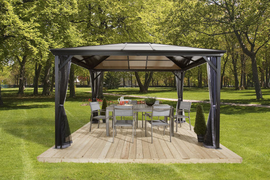 Verona Hardtop Gazebo 10x10, 10x12, and 10x14 - Sheds For Space