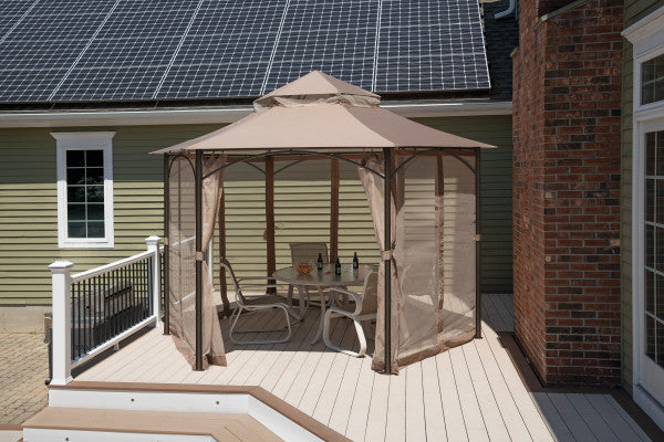 "Magnolia" Gazebo, 11 ft. x 11 ft. Bronze - Sheds For Space