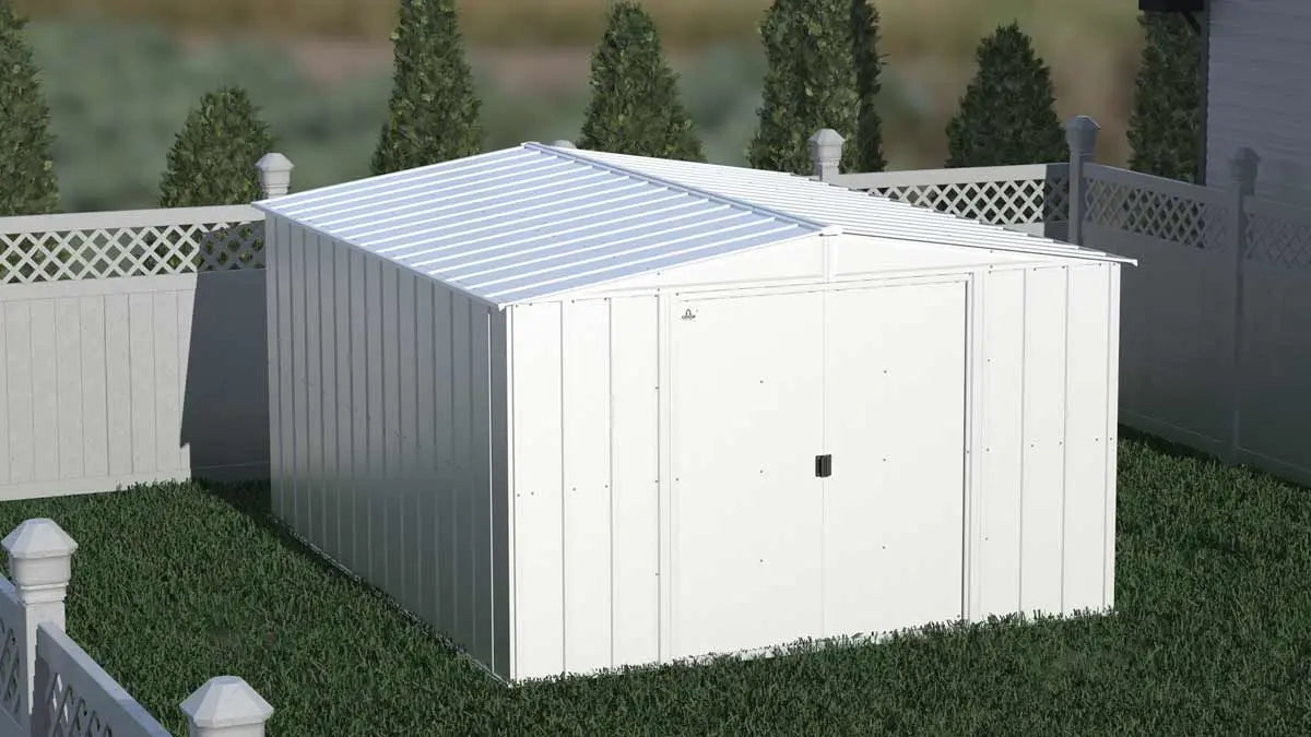 Arrow Classic Steel Storage Shed, 10' Wide x 12' Depth - Sheds For Space