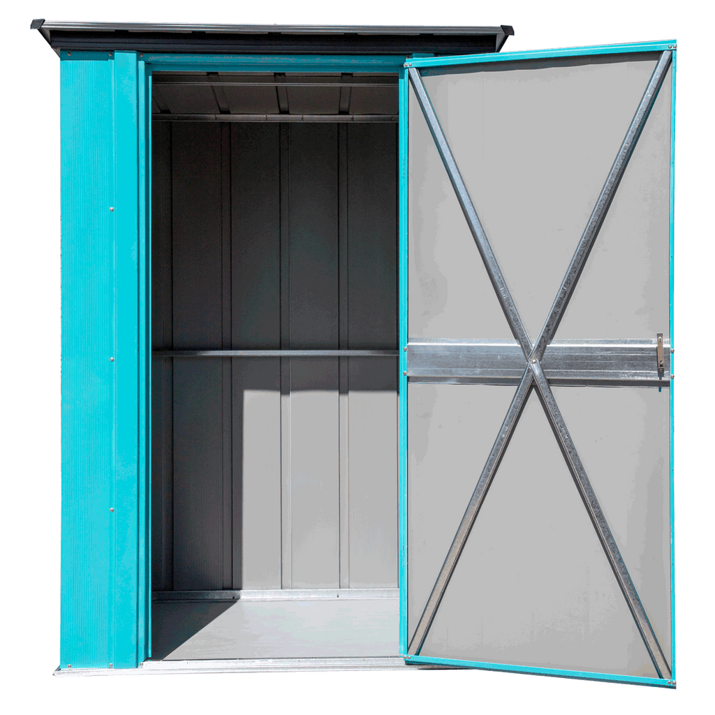 Spacemaker Patio Steel Storage Shed, 4' Width x 3' Depth - Sheds For Space