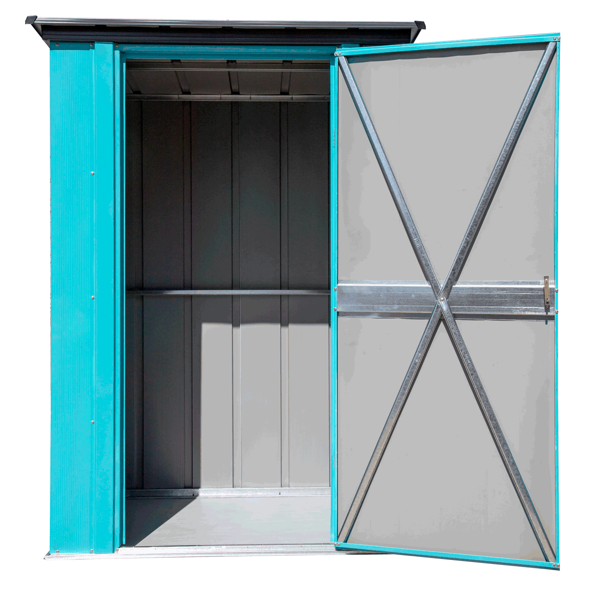 Spacemaker Patio Steel Storage Shed, 4' Width x 3' Depth - Sheds For Space