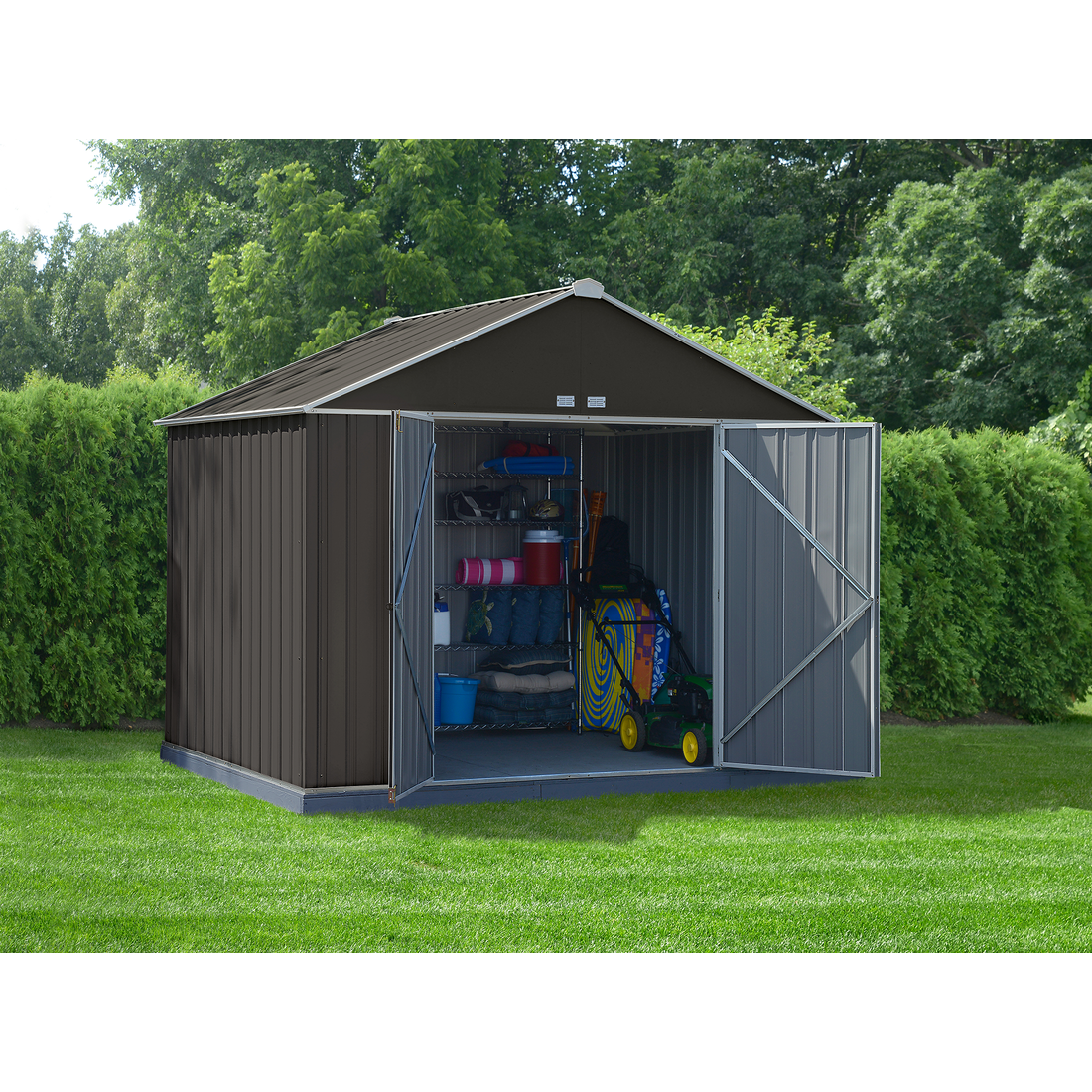 EZEE Shed® Steel Storage Shed 10' Width x 8' Depth - Sheds For Space