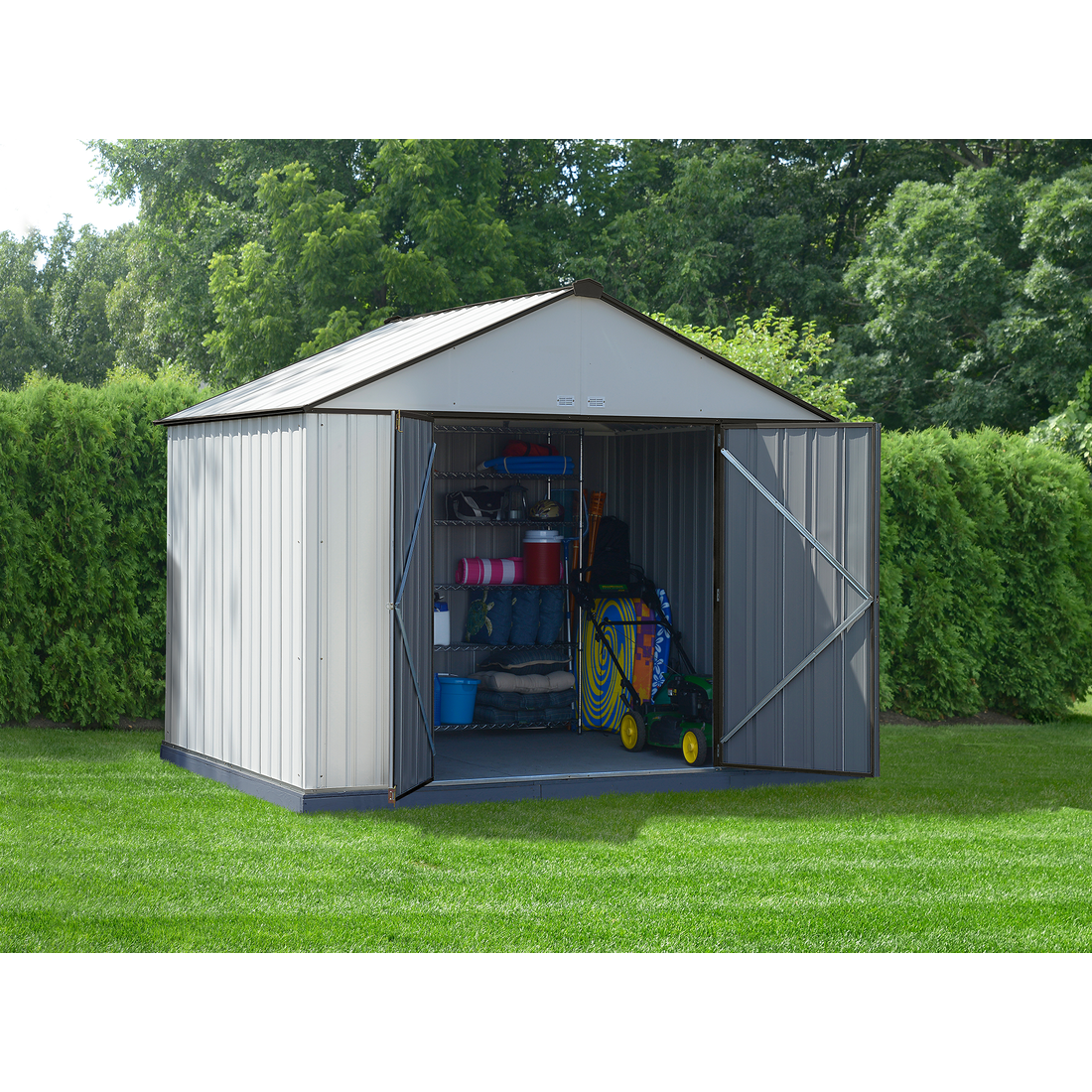 EZEE Shed® Steel Storage Shed 10' Width x 8' Depth - Sheds For Space