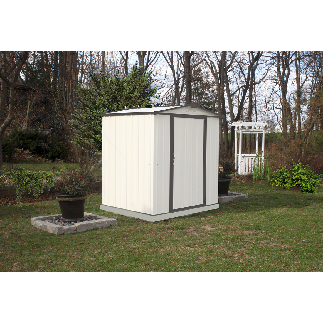 EZEE Shed® Steel Storage Shed 6' Width x 5' Depth - Sheds For Space