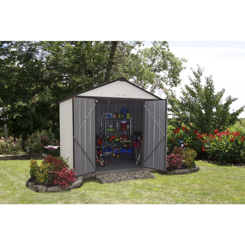 EZEE Shed® Steel Storage Shed 8' Width x 7' Depth - Sheds For Space