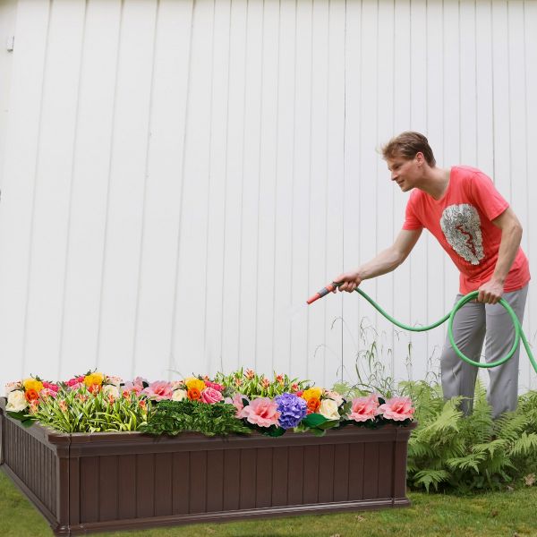 4' x 4' Square Recycled Plastic Raised Garden Bed - Sheds For Space