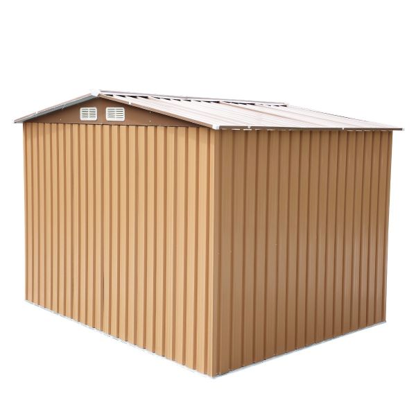 Metal Storage Shed - Coffee Brown (8' Width x 6' Depth) - Sheds For Space