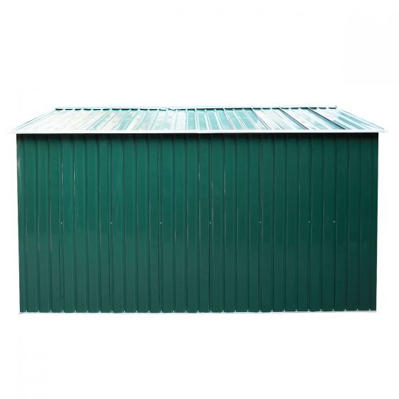 9 x 10 ft Heavy Duty Steel Storage Shed (Green) - Sheds For Space