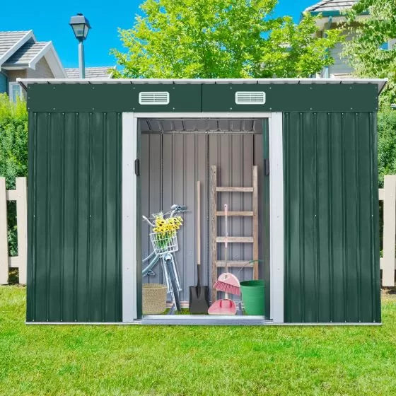 Metal Outdoor Storage Shed - (9' Width x 4' Depth) - Sheds For Space