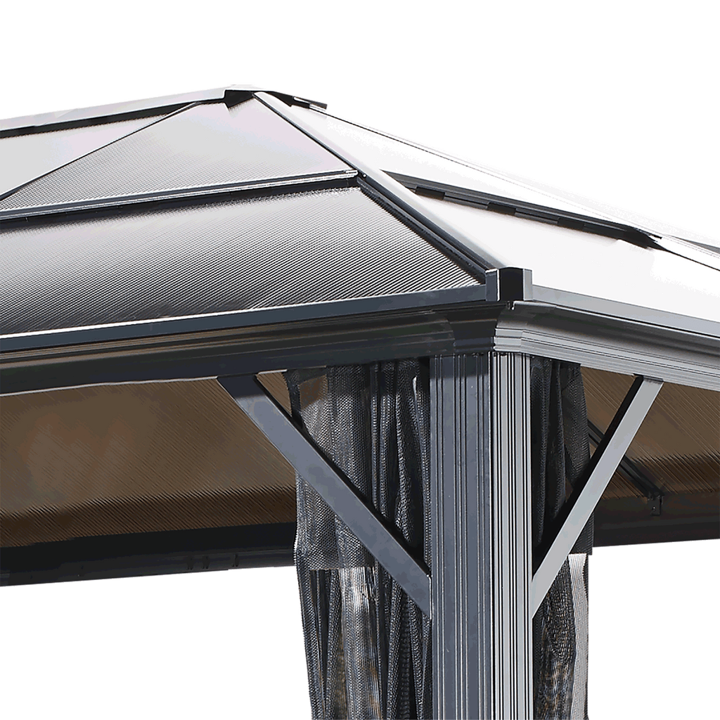 Meridien Hardtop Gazebo 10x10, 10x12, 10x14, 12x16 - Sheds For Space