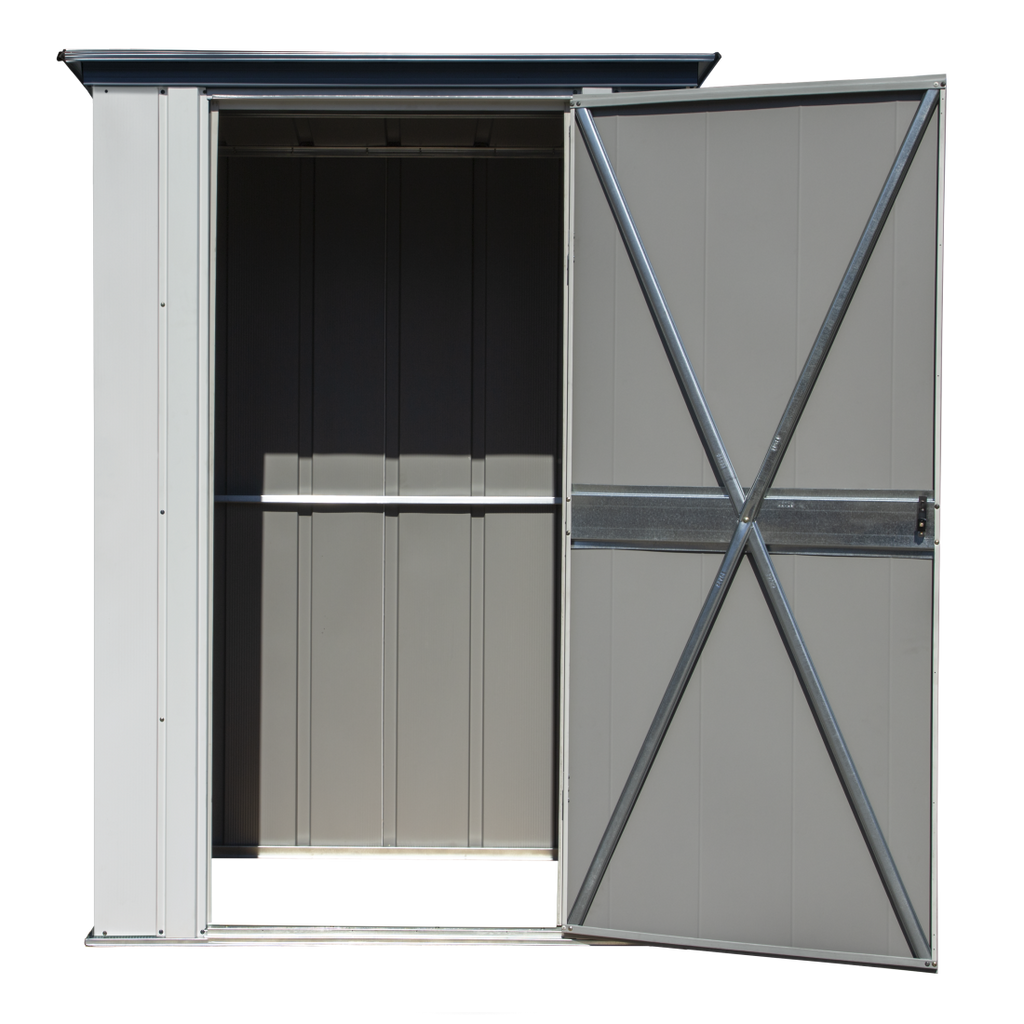 Spacemaker Patio Steel Storage Shed, 4' Width x 3' Depth - Sheds For Space