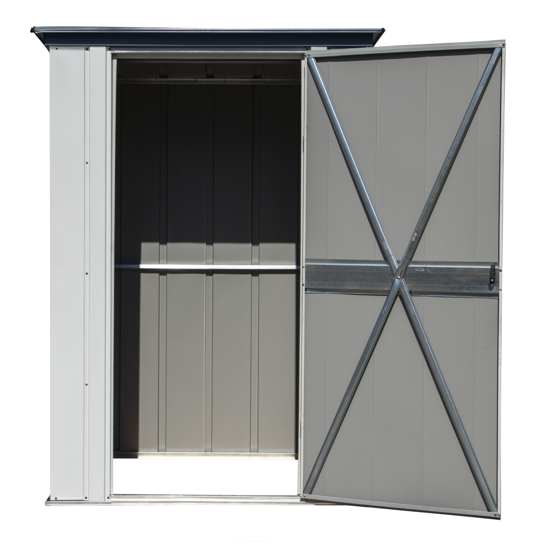 Spacemaker Patio Steel Storage Shed, 4' Width x 3' Depth - Sheds For Space