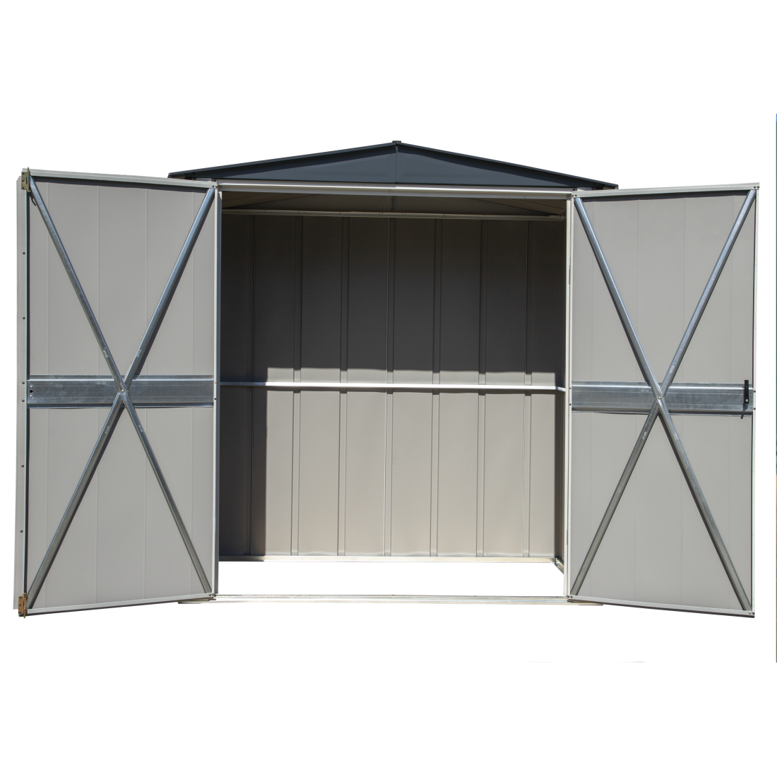 Spacemaker Patio Steel Storage Shed, 6' Width x 3' Depth - Sheds For Space