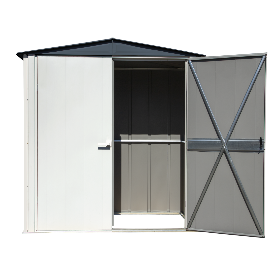 Spacemaker Patio Steel Storage Shed, 6' Width x 3' Depth - Sheds For Space