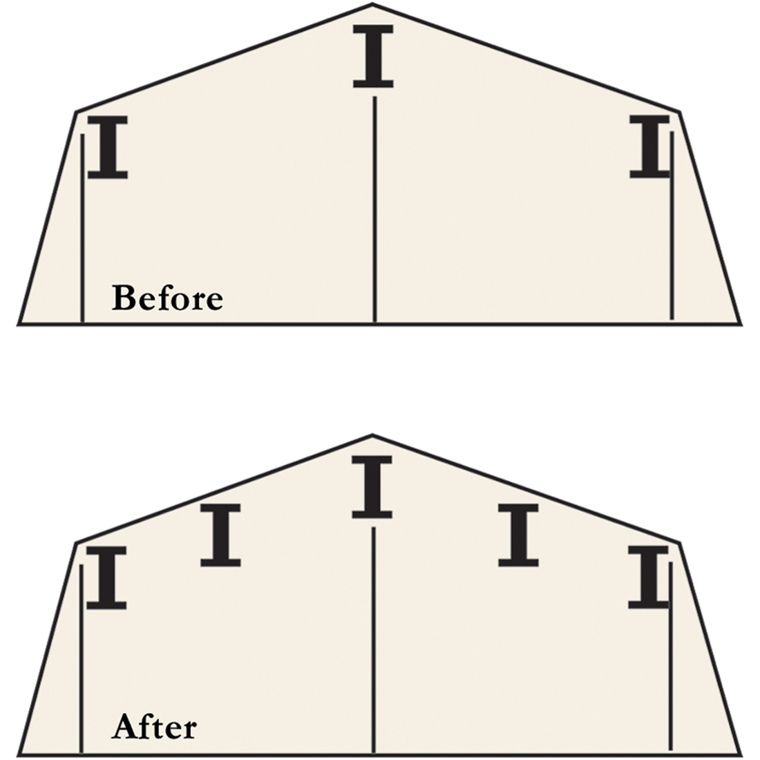 Roof Strengthening Kit for Arrow Sheds 6 x 5 and 8 x 6 - Sheds For Space