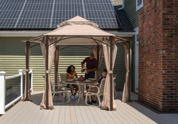 "Magnolia" Gazebo, 11 ft. x 11 ft. Bronze - Sheds For Space