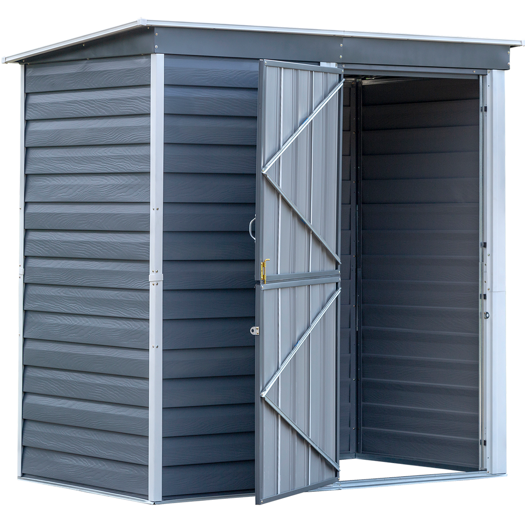 Arrow Shed-in-a-Box™ Steel Storage Shed 6' Width x 4' Depth - Sheds For Space